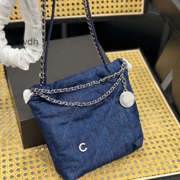 Bolsos Bolsos de lona de diseñador Bolsos de lujo Bolso de hombro para mujer Bolsos de gran capacidad Monedero con cadena de moda Bolso de basura de mezclilla para mujer Buena combinación Agradable