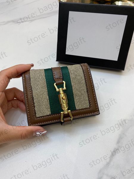 Sacs Designer Luxury Mini Coin Golds Ophidia Carte Holders Clutch Sac Bagure d'organisation en cuir en cuir portefeuille 1955 Sacs à main Lock Key Pouch Pouch Passport Book