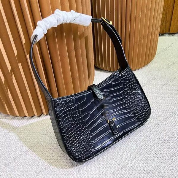 Bolsos Diseñador Mujer BKQU Bolso Hombro Bandolera LE5A7 Hobo Monedero Croc Negro Blanco Verde Sobre Bolsa Bolso Organizar