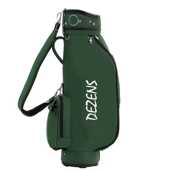 Sacs Dezens New Lightweight Green / Black Nylon Golf Sac Golf Caddy Sac