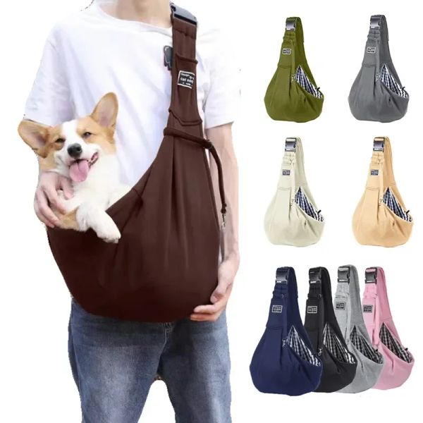 Sacs sac à chiens animal de compagnie crossbody body ajusté sac à épaule ajusté