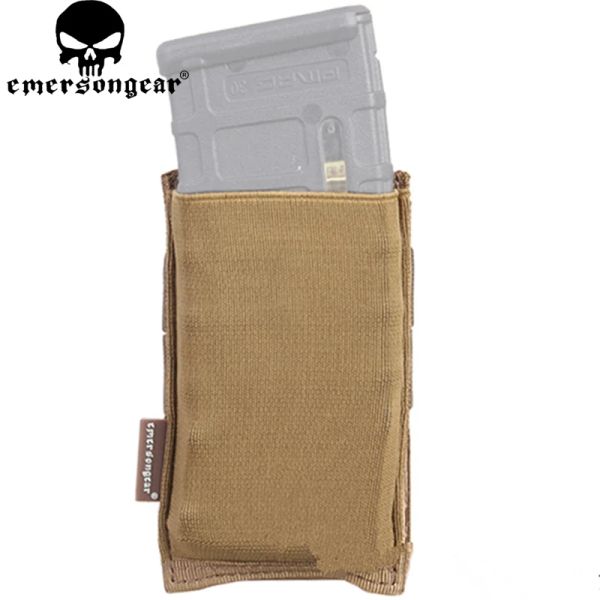 Bolsas Emerson Táctica Táctica Rápica Molle / Pals Emersgoar Alta velocidad Single Open Top 5.56 Rifle Revista Mag Pouch Holst Hunting Bag