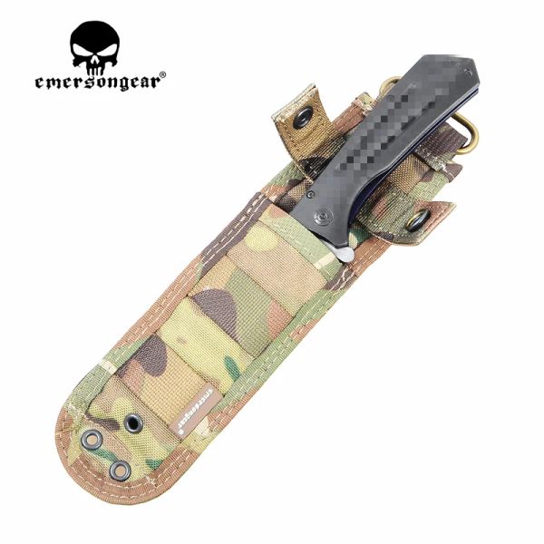 Bolsas EMERSON Funda para cuchillo táctico ejército militar Bolsa para uso general Bolsa para cuchillo MOLLE EM8332 ¡Funda táctica, cortada!Bolsas de caza para gimnasio de ocio