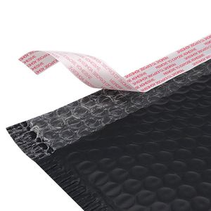 Sacs Enveloppe En Gros En Mousse Auto-Scellante Enveloppes D'expédition Rembourrées Avec Des Forfaits D'expédition À Bulles Sac De Courrier En Feuille De Rembourrage Noir Étanche 5 Tailles Poly Cadeau Pa