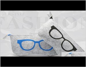 Tassen Brillen Mode Accessoires Drop Delivery 2021 Gestripte Rits Etui Draagbaar Schattig Brillenkokers Reiscontainer Ogenverzorging Su7219263