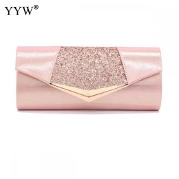 Bolsas de moda de mierda de embrague de embrague de la noche de lentejuelas para mujeres 2023 embrague de boda de fiesta bolso femenino billeteras plateadas rosa bolsa de lujo de lujo
