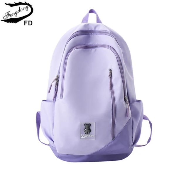 Sacs Fengdong High School Backpack Girl Bookbag Bookbag Sac à école Sac Sac Ultra Light Big Big School Sacs For Girls Gift