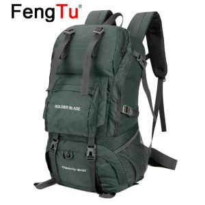 Tassen Fengtu 50L Outdoor Hiking Camping Backpack Molle Multifunction Tactical Military Rucksack Travel Sports Backs Backpacks