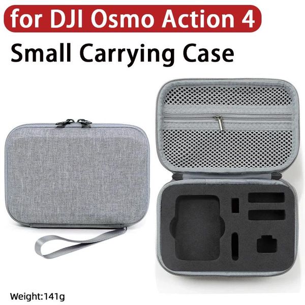 Bolsas para Dji Action 4 Estuche de transporte de tamaño pequeño bolso de mano portátil bolsa de almacenamiento para Dji Osmo Action 3 accesorios para cámaras deportivas