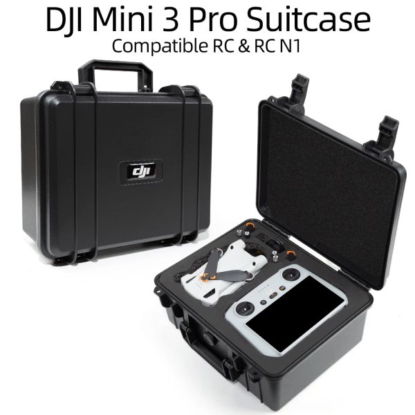 Sacs pour DJI Mini 3 Pro Storage Case portable Portable Shell Hard Imperproof Exposion Faling Box Accessoires RC Contrôleur