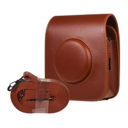 Tassen voor Fujifilm Instax Square Sq20 Sq10 Camerasas Cased Case Pu Leather Vintage schouderband Camerabescherming Handslagdeksel