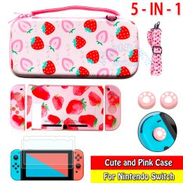 Sacs pour Nintend Switch Pink Migne Case Cover NS Travel Rangement Sac Eva Hard Protect Pouchpc Hard Shell for Nintendo Switch Console