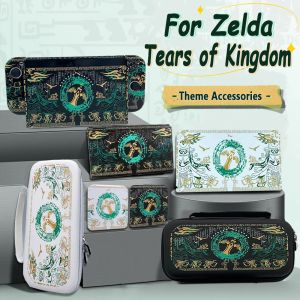 Tassen Voor Zelda Tears Kingdom Opbergtas Beschermende Shell Cover 12 in 1 Kaartdoos Voor Nintendo Switch/OLED JoyCon Controller Case NS