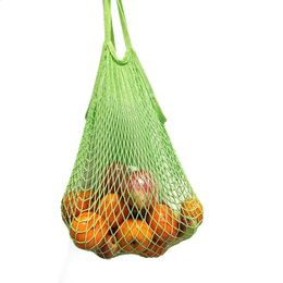 Tassen Fruit Boodschappen Opbergen Handtas Herbruikbaar Opvouwbaar Mesh Net Schildpad Tas String opvouwbaar winkelen 240125
