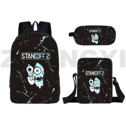 Sacs Funny Standoff 2 SCHOOL BACKPACK 3D CARTONIR IMPRESSION ASSAULT BAG BAG 3 en 1 Sac à bandoulière Satchel Satchel Trekking Sac à Satchel