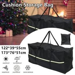 Bolsas muebles de jardín bolsas de almacenamiento de cojín telas impermeables bolsas de almacenamiento de árbol de navidad