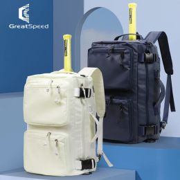Tassen echte GreatSpeed Tennis Bag grote capaciteit tennispompoen Rackets Backpack Originele Raquete Padel Bags Badminton Bag Sportszak