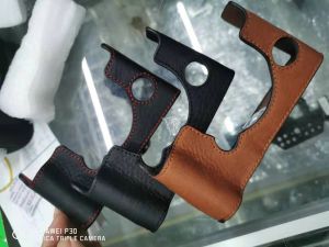 Bolsas de la cámara de cuero genuino Case de media bolsa Bodysuit para Fujifilm XT3 Fuji XT3 Bolsa de cámara hecha a mano