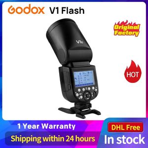 Tassen Godox V1 Flash V1s/v1n/v1c Ttl Liion Ronde Kop Camera Speedlight Studio Flitser voor Sony niko Canon Fujifilm Olympus Pentax