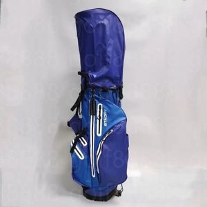 Sacs Golf bleu Stand Bags Clubs de golf Matériau imperméable de grand diamètre et de grande capacité Contactez-nous pour voir les photos avec LOGO