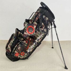 Sacs Golf Camouflage cercle orange T Stand Sacs Clubs de Golf Matériau imperméable de grand diamètre et de grande capacité Contactez-nous pour voir les photos avec LOGO