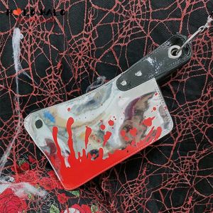 Sacs Gothic Punk Cleaver Knife Shape Women Hands sac à main pour Girl Novelty Purse Black Lolita Cosplay Accessories Femme Designer Handsbag