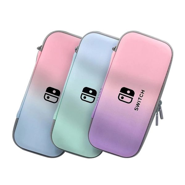 Sacs Sac de rangement de couleur macaron gradient pour couverture de cas de protection Nintendo Switch Ns Oled Console Box Box Shell Accessoires