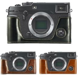 Sacs Half Body Pu Le cuir caméra Bager pour Fujifilm Fuji XPRO2 XPRO 2 COUVERT