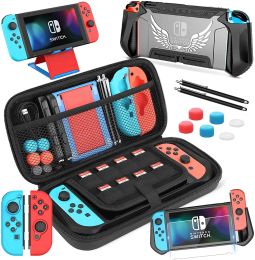 Sacs HEYSTOP Étui de transport pour Nintendo Switch, accessoires de console Nintendo Switch, étui de voyage avec étui de protection en TPU