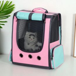Sacs transport de fenêtres de haute qualité transportant un sac de voyage respirant sac astronaute spatial capsule pour animaux de compagnie sac à dos pour chat chien
