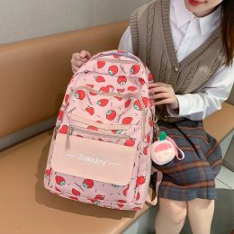 Sacs High School Girls Backpack School Bagsteenage Girls Multi Pockets Kawaii Backpack Femmes Harajuku mignon de haute qualité mochila