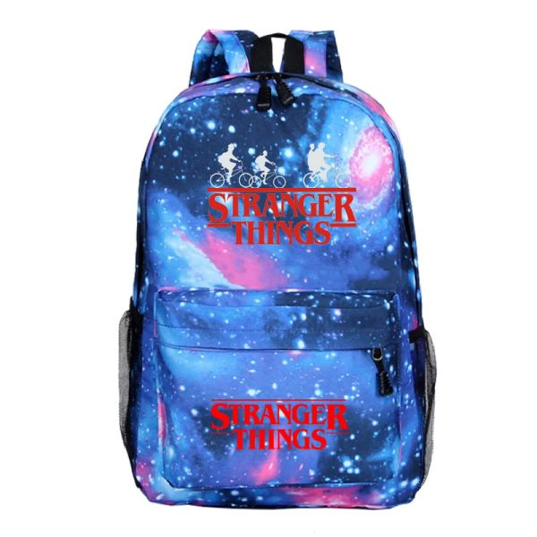 Bolsas Venta caliente 2022 New Stranger Things Bolss School Mochila Casual Stranger Things imprimiendo mochila adolescente Bolsa escolar