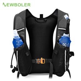 Sacs Hydratation Running Vest sac à dos 10L Ultra Trail Running Vest Pack Marathon Running Rucksack Sac 500 ml Flash souple