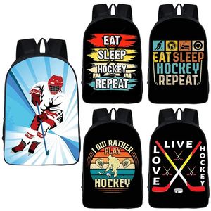 Sacs Ice Hockey sac à dos féminin pour hommes joueur de baseball sacs de livres pour voyager pour enfants sac à école ordinateur portable sacs à dos