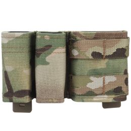 Sacs IDOGEAR – sac tactique d'extérieur polyvalent Molle, rapide Double 9MM + 5.56, sac de Magazine de Camouflage, sac de fonction, accessoire MGF06
