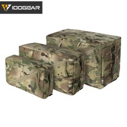 Tassen Idogear Tactical Accessoire Pouch 3pcs Zipper EDC Pouch Tool Storage Bag Camo 35101