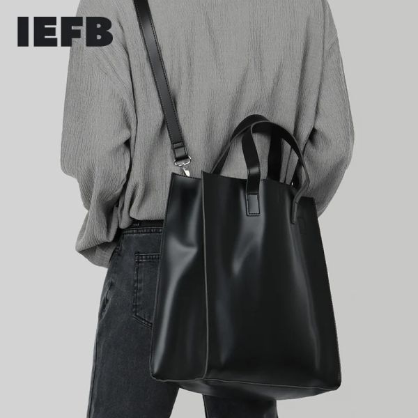 Bolsas IEFB Fashion Coreano Single Shoulder Bags Messenger Messenger Bag Bag Bags Causer PU Bolso de cuero Bag de viaje 9Y5905