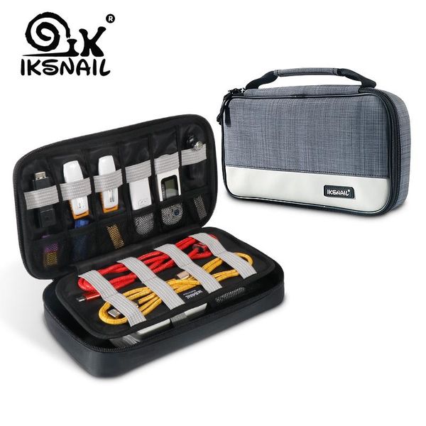 Sacs Iksnail Accessoires électroniques portables Sac de voyage Bag de l'organisateur Gadget Bag pour les câbles iPad Power USB Flash Drive Charger