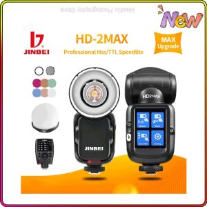 Sacs Jinbei HD2max Kit TTL 1/8000S HSS Lithium Battery Speedlite Camera Flash pour canon Nikon Sony Fuji Olympus Pentax Panasonic Nouveau