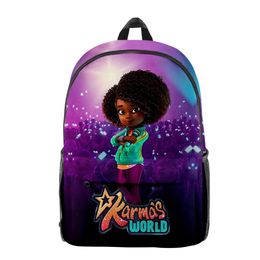 Sacs Karma's World – sac à dos pour étudiant, sac d'école unisexe, sac de voyage à fermeture éclair, Style décontracté, Harajuku, 2023