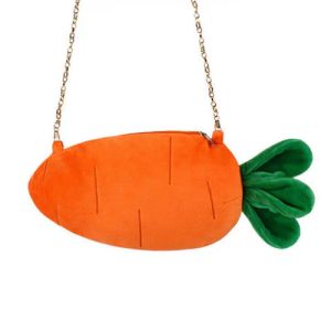 Sacs kawaii mini sac en peluche carot petit sac crossbody pour téléphone petit articles de rangement poche pochette mignonne