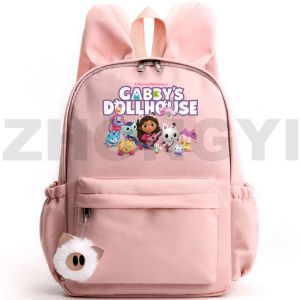 Tassen kawaii konijn oren meisjes gabby poppenhuis tassen anime harajuku gabby's poppenhuis rugzakken Halloween reizen mooie rugzak vrouwen