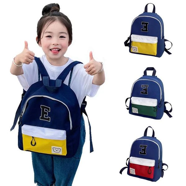 Mochilas coreanas para niños, mochilas escolares para estudiantes, oso, mochila portátil de lona para guardería, bolsa de bebé para niñas y niños