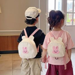 Tassen Koreaanse kinderen rugzak schattige handtassen voor meisjes kleuterschool Boy School Tas Cartoon Bear Bunny Toddler Bag Antiloss Rope Backpack