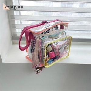 Bolsas de estilo coreano para mujeres transparentes de la playa de verano impermeables