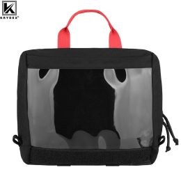 Tassen Krydex 500D Tactical Clear Top Insert Pouch voor D3 Backpack EHBO -BAG CAMPING TRANDEN Survival Medical Storage Bag Accessoire