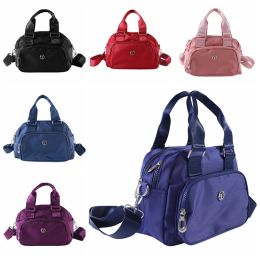 Bolsas Bolsas de moda de la moda de las damas Nylon Bag Nylon Women's One Shoulder Mensajero Bolsa Multicapa Bolsa de lienzo 2023