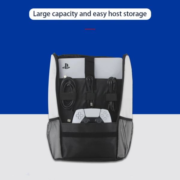 Sacs Sac à dos de grande capacité pour PS5 Voyage Base de transport pour PlayStation 5 Console de jeu vidéo P5 Sac de rangement