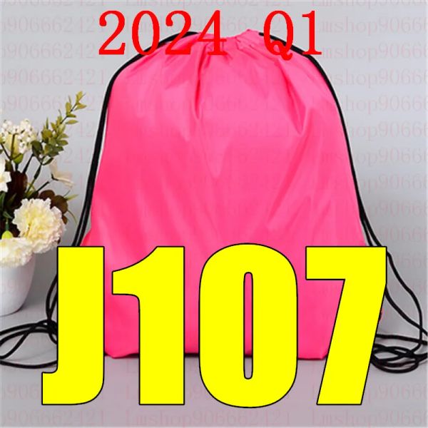 Bolsas más recientes 2024 Q1 BJ 107 Bolsa de cordón BJ107 Cinturón de mochila impermeable ropa Corre de yoga Fitness Bags