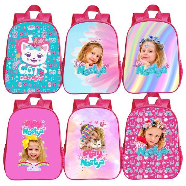 Bolsas como Nastya mochilas para niñas Bolsas primarias de la escuela primaria para niños pequeños mochilas para niños mochila para niños diarias